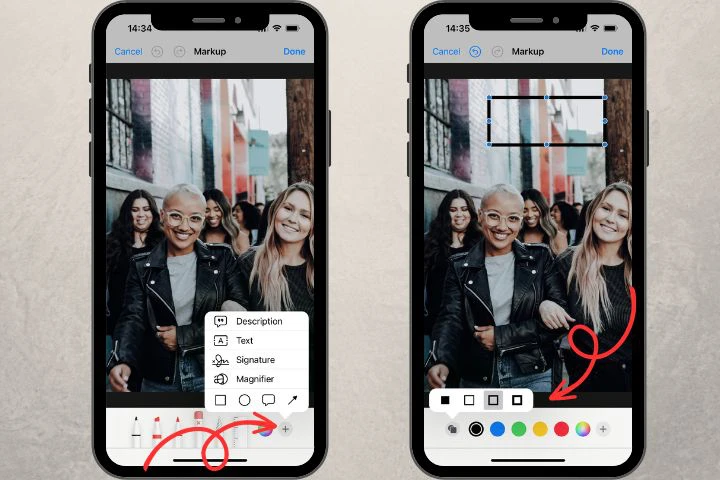 how to add text to a photo on iphone