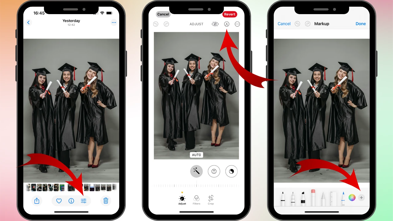 add text to photo iphone