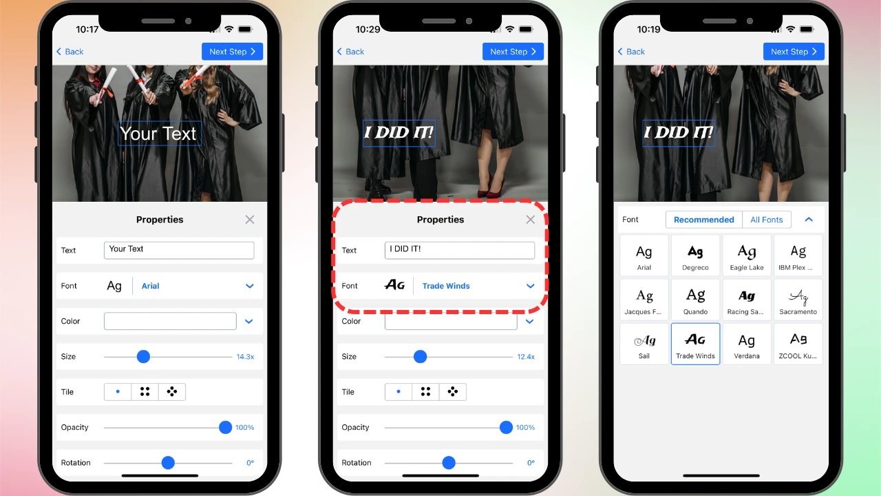 how to add text to a photo on iphone