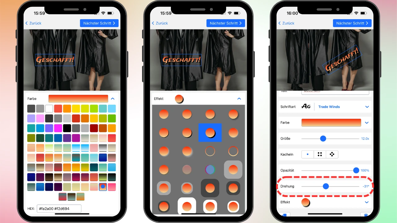 foto beschriften iphone