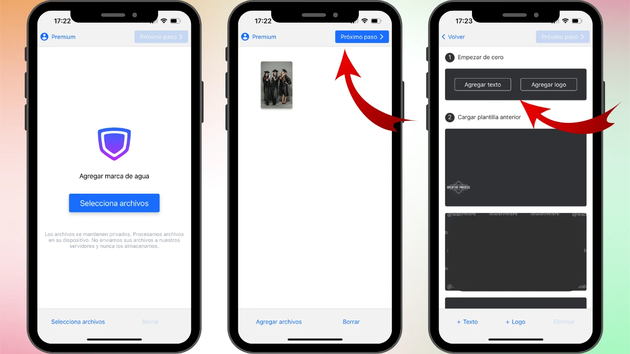cómo escribir en una foto en iphone