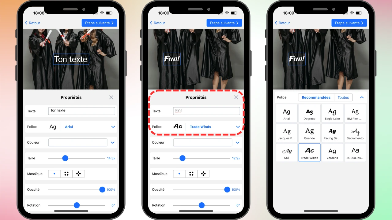 iphone ajouter texte sur photo