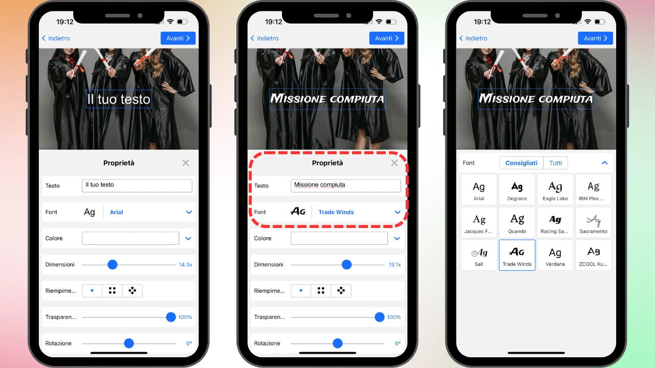 iphone aggiungere testo a foto