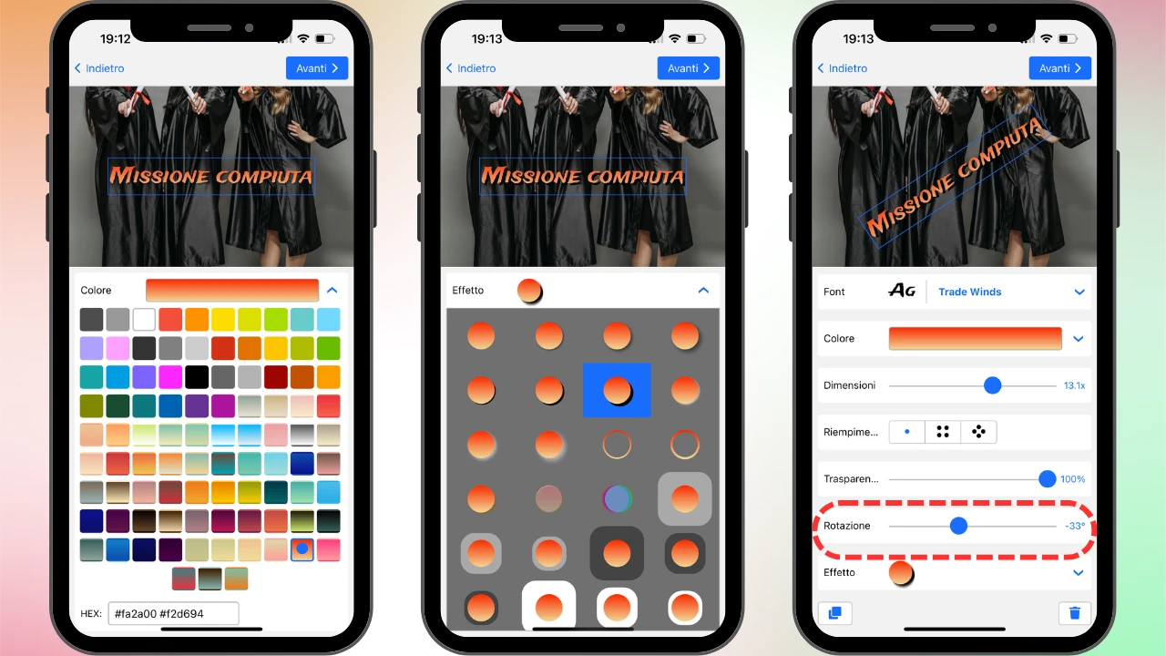 aggiungere testo a foto iphone