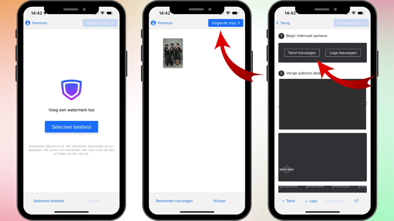 tekst toevoegen aan foto iphone