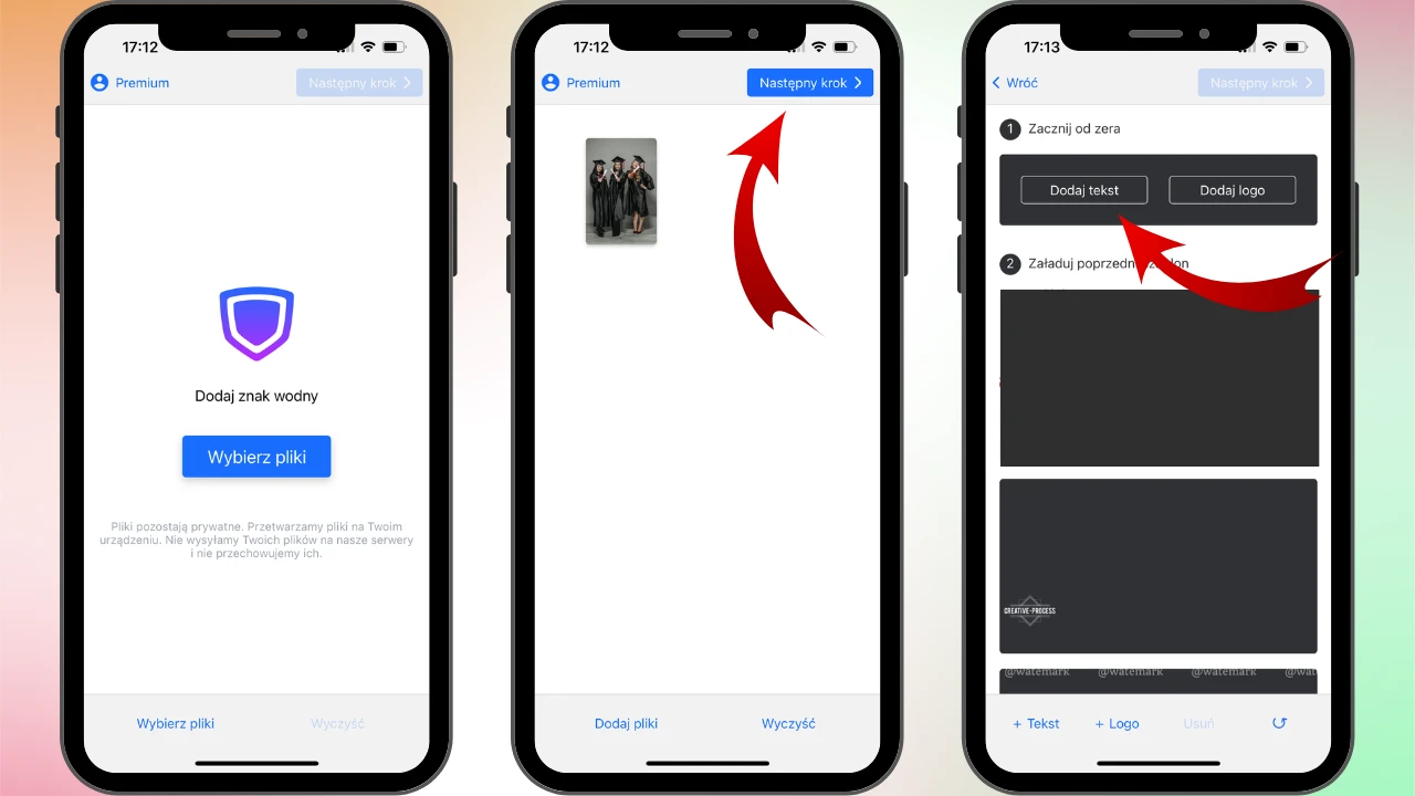 jak dodać tekst na zdjęciu iphone