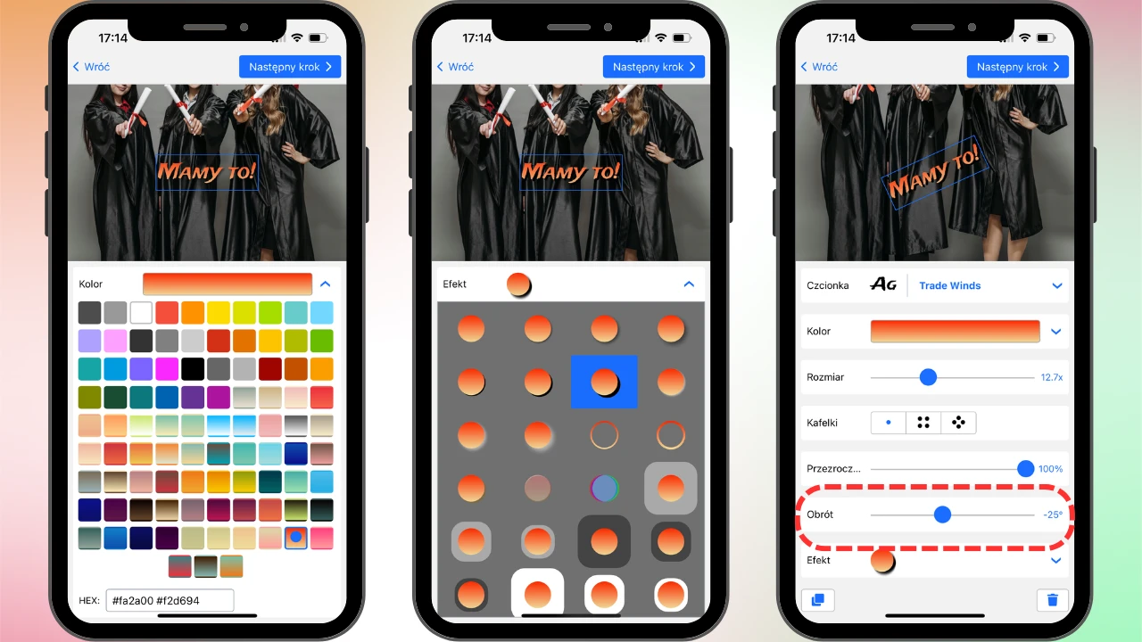 dodać tekst do zdjęcia iphone