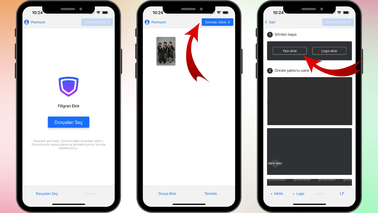 iphone’da fotoğrafa yazı yazma