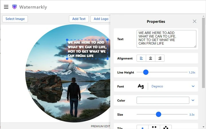 add text to photo online