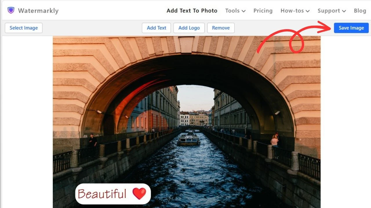 how to add text to a photo
