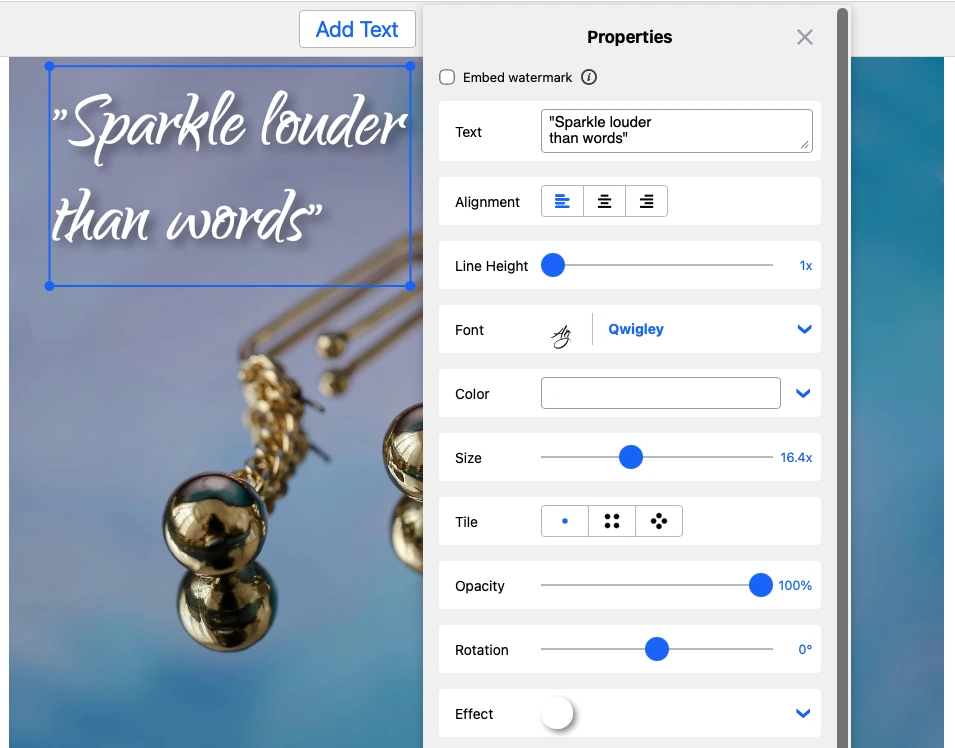 pune text pe imagine