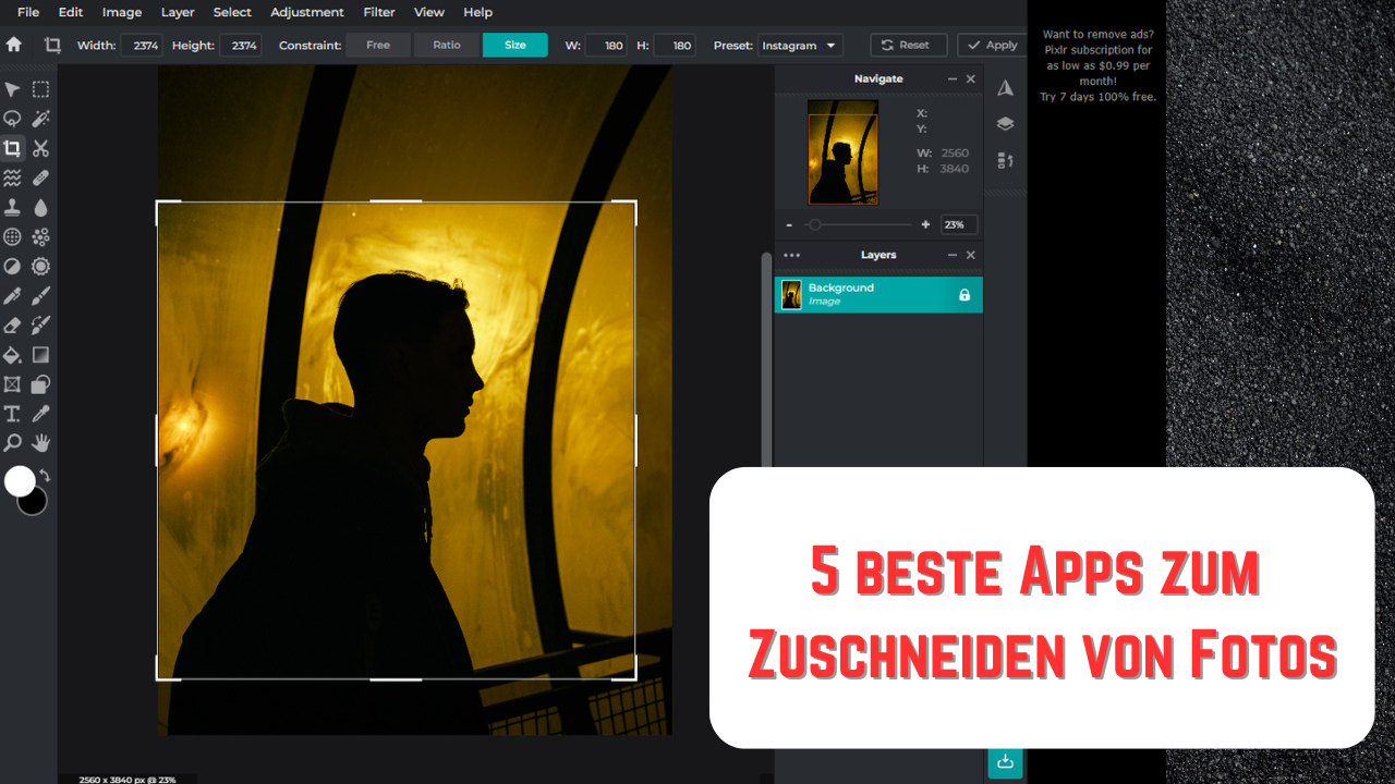 beste Apps zum Zuschneiden von Fotos