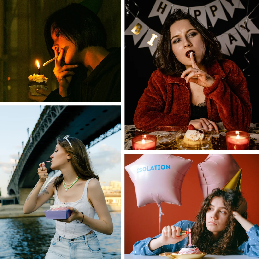Birthday Photoshoot Ideas - Sad Birthday