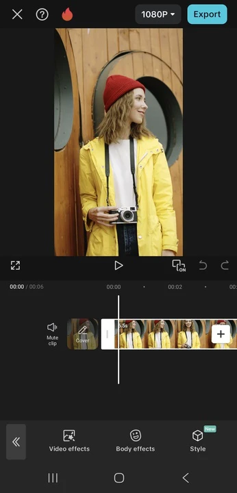 Blur a Face in a Video using CapCut