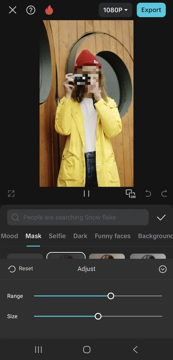 Blur a Face in a Video using CapCut