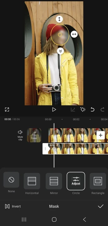 Blur Face in Video using CapCut