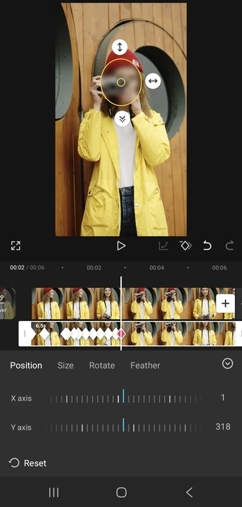 Blur Face in Video using CapCut