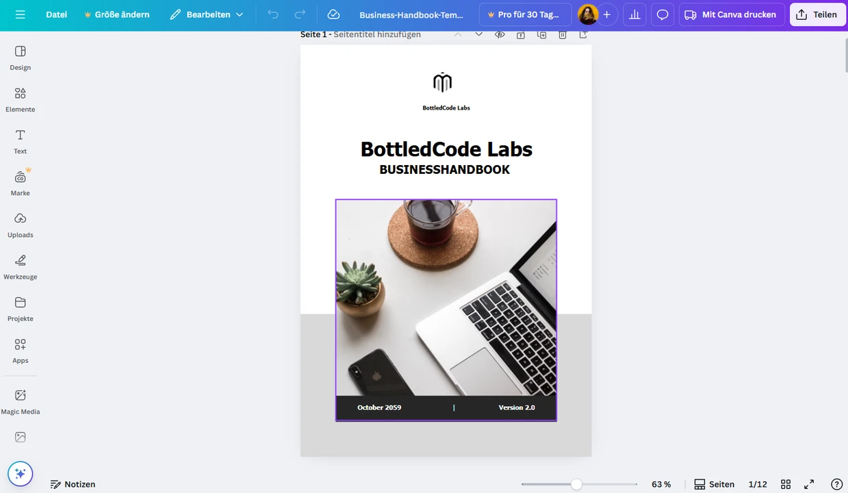 canva pdf bearbeiten