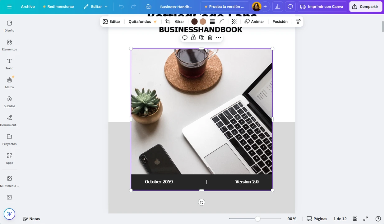 canva editar pdf