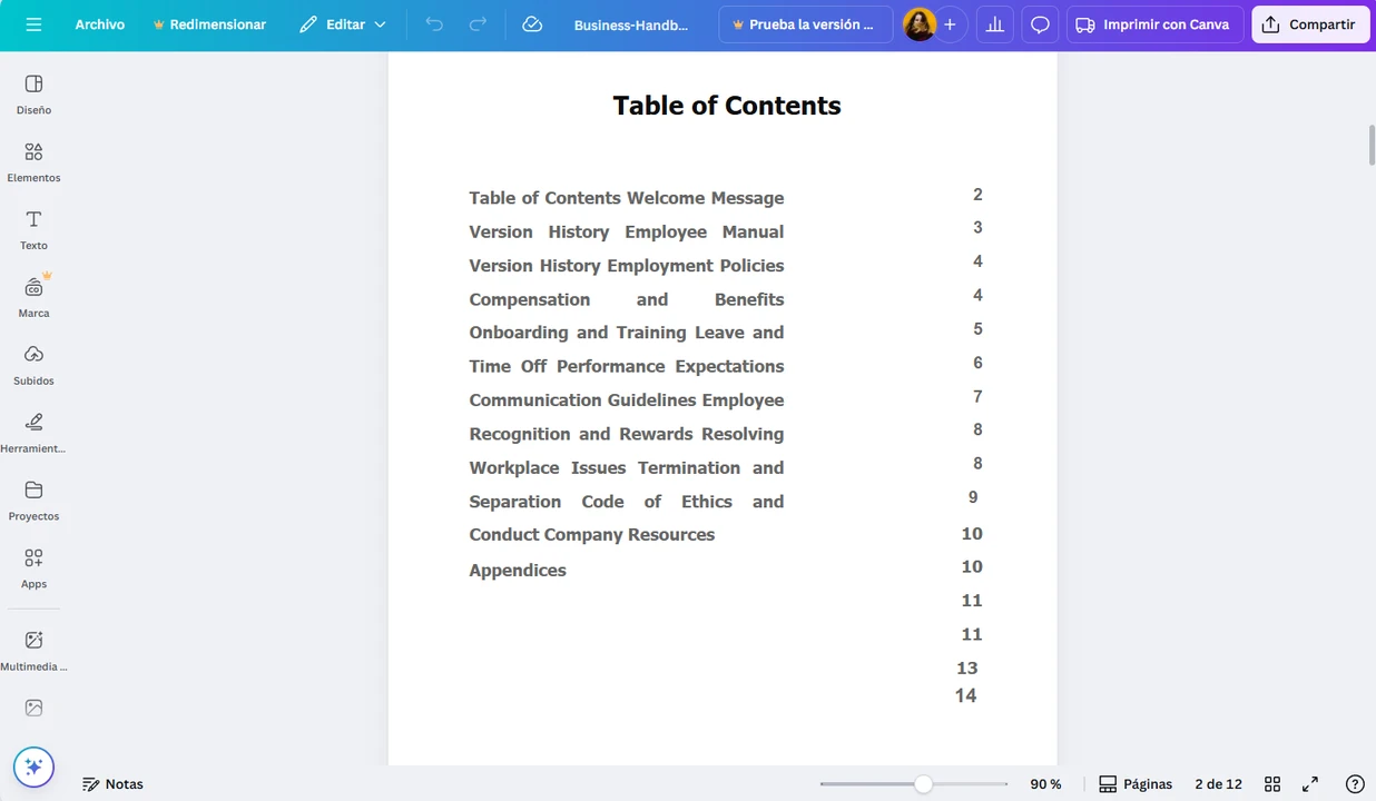 canva editar pdf
