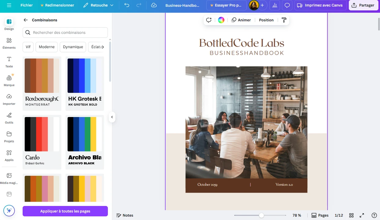 Éditeur PDF en ligne Canva