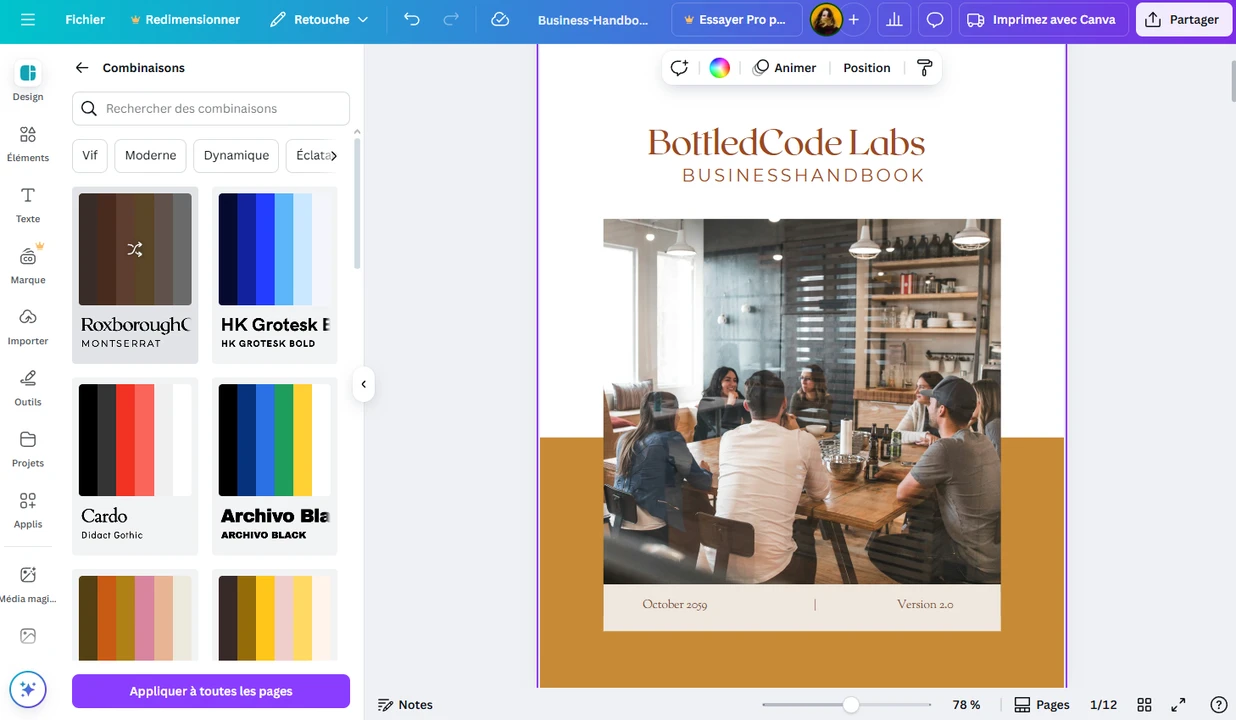 Éditeur PDF en ligne Canva