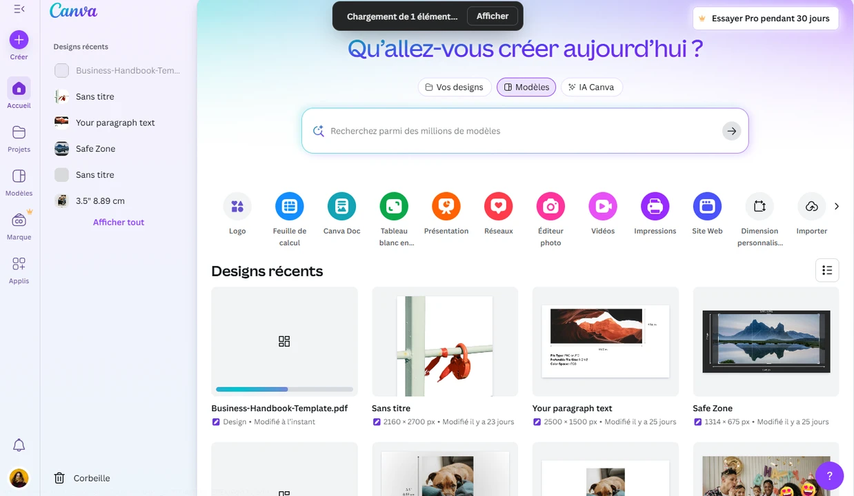 modifier pdf canva