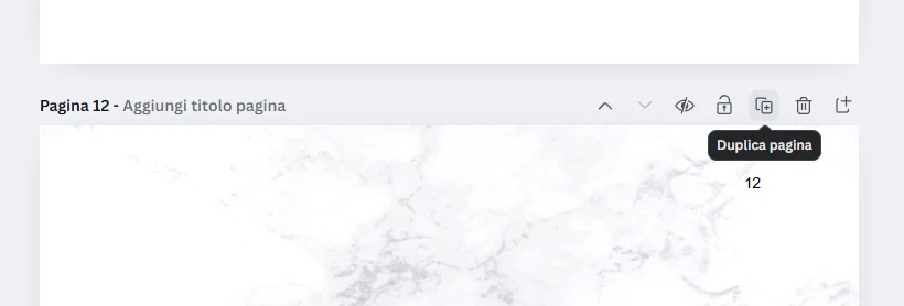 Aggiungi pagina Canva