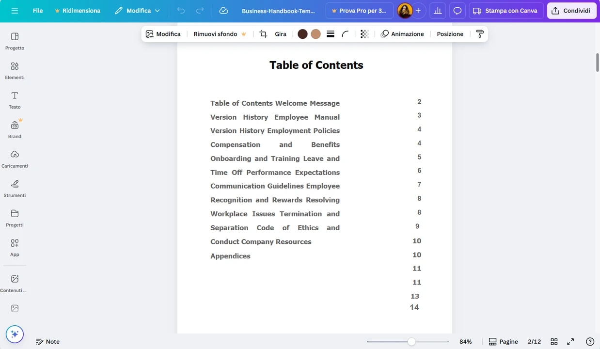 canva modifica pdf