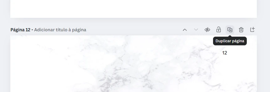 adicionar página no Canva