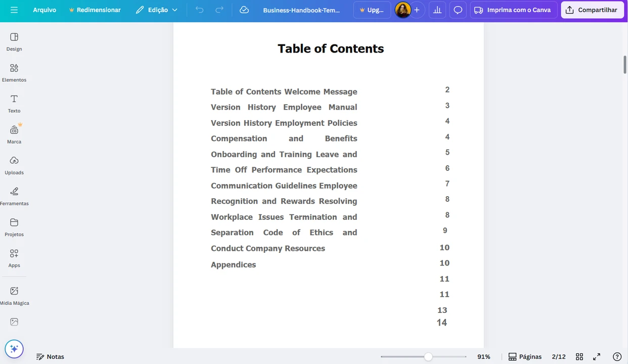 canva editar pdf