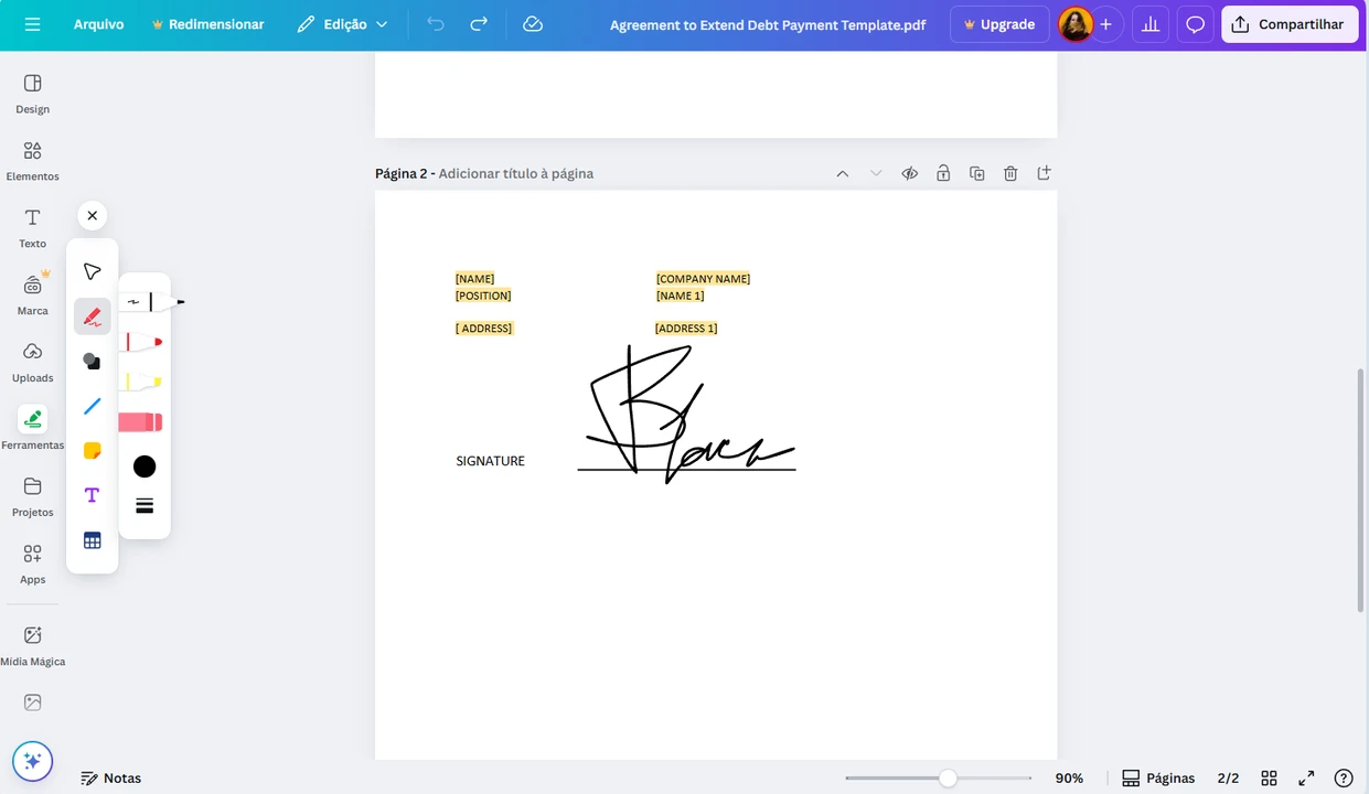 canva pdf