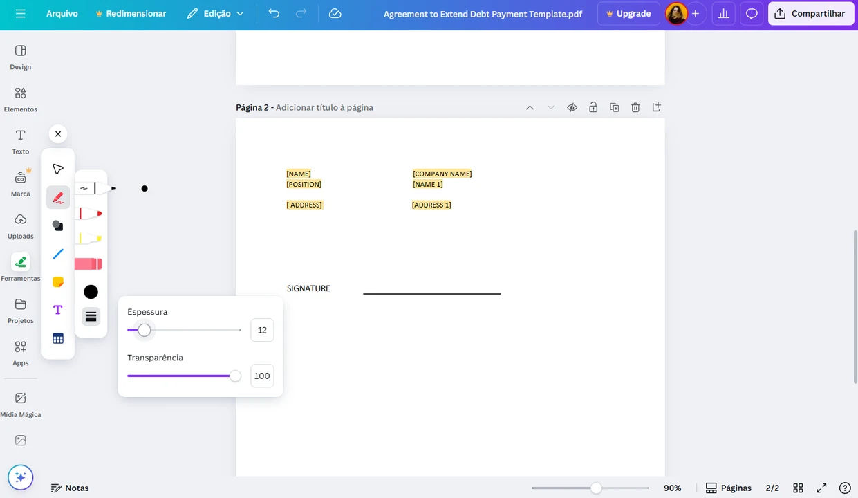 canva pdf