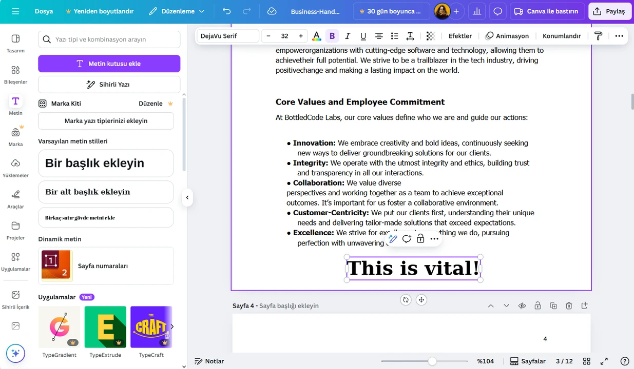 canva pdf düzenleme