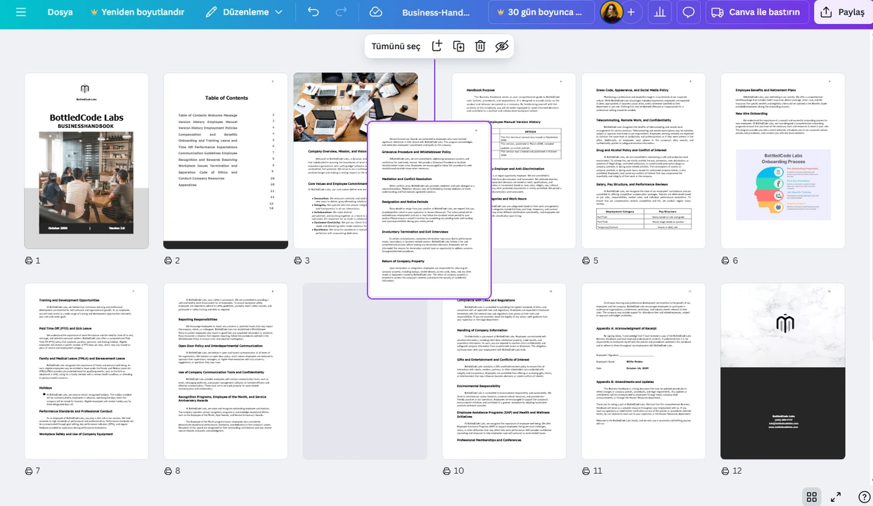 canva pdf düzenleme