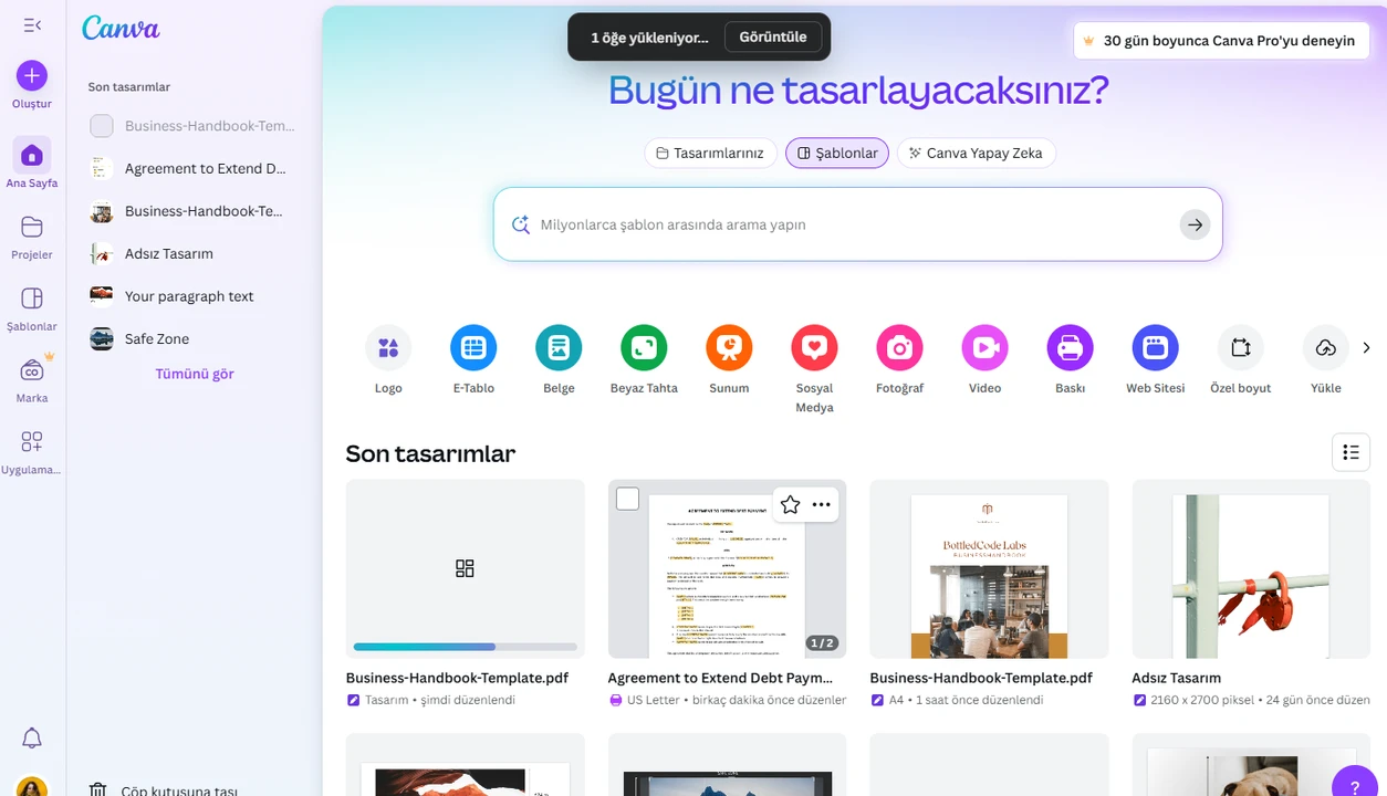 canva pdf düzenleme