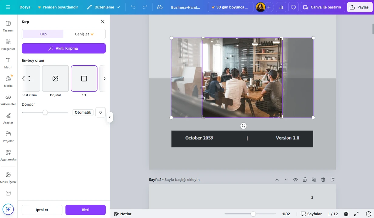 canva pdf düzenleme