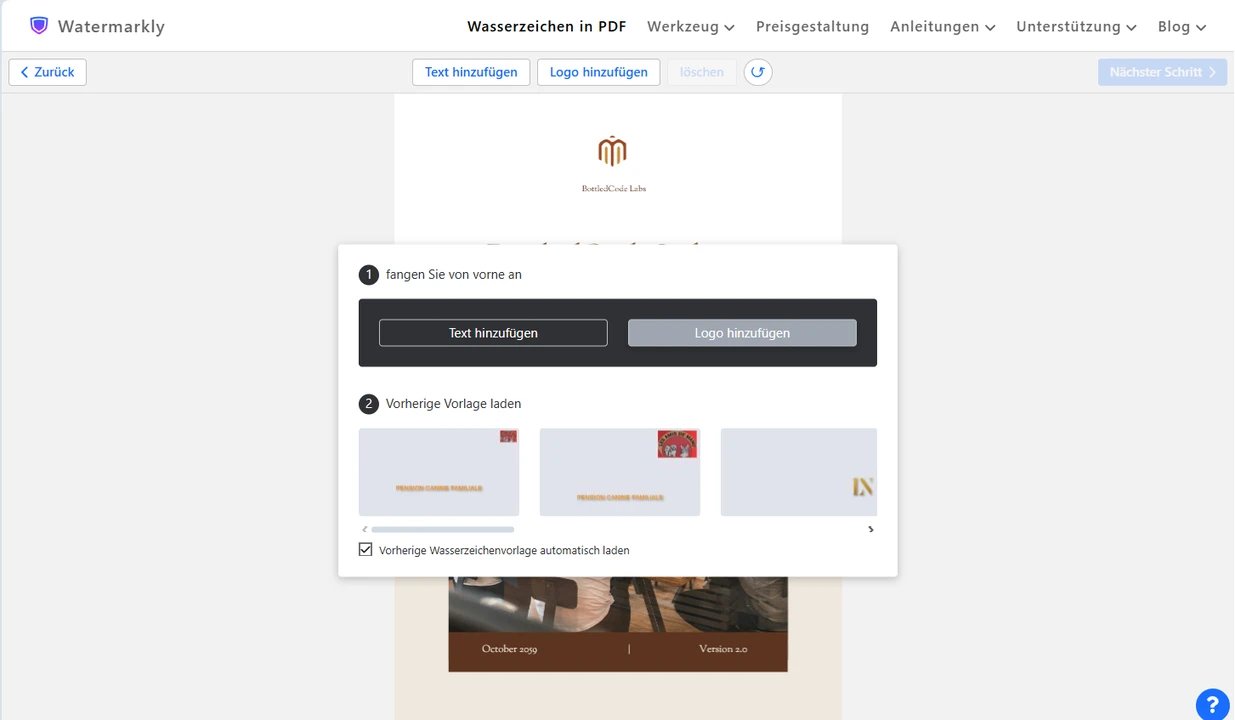 pdf wasserzeichen einfügen
