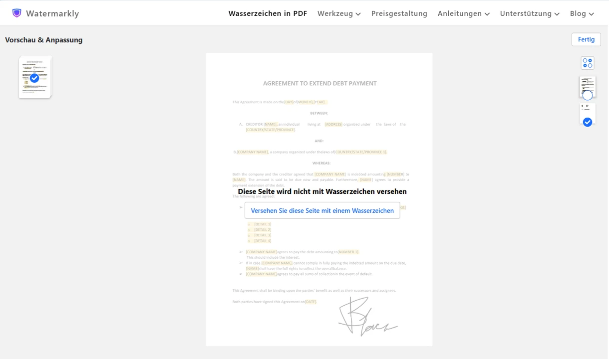 wasserzeichen in pdf einfügen