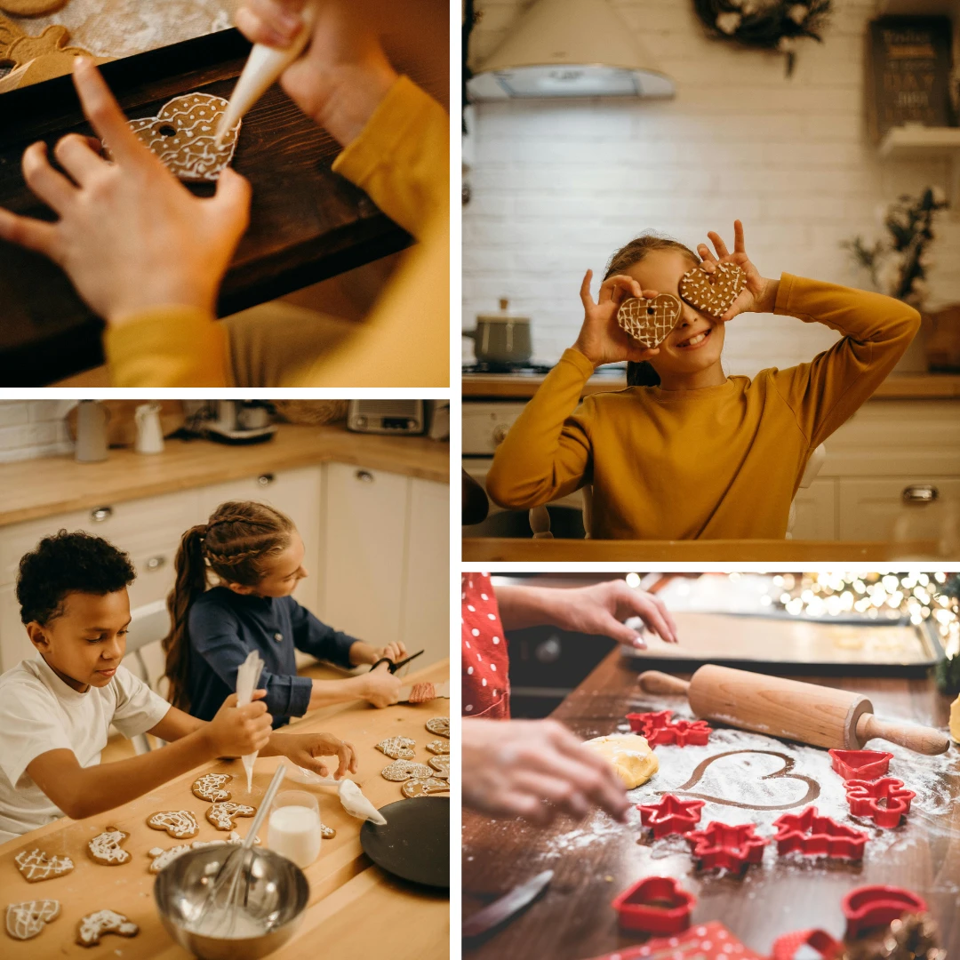 Christmas Photoshoot Ideas - Baking and Decorating