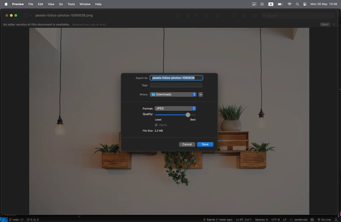 how to compress image on mac
