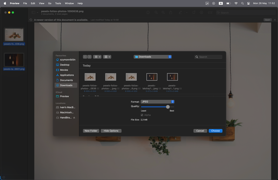 how to compress an image on mac