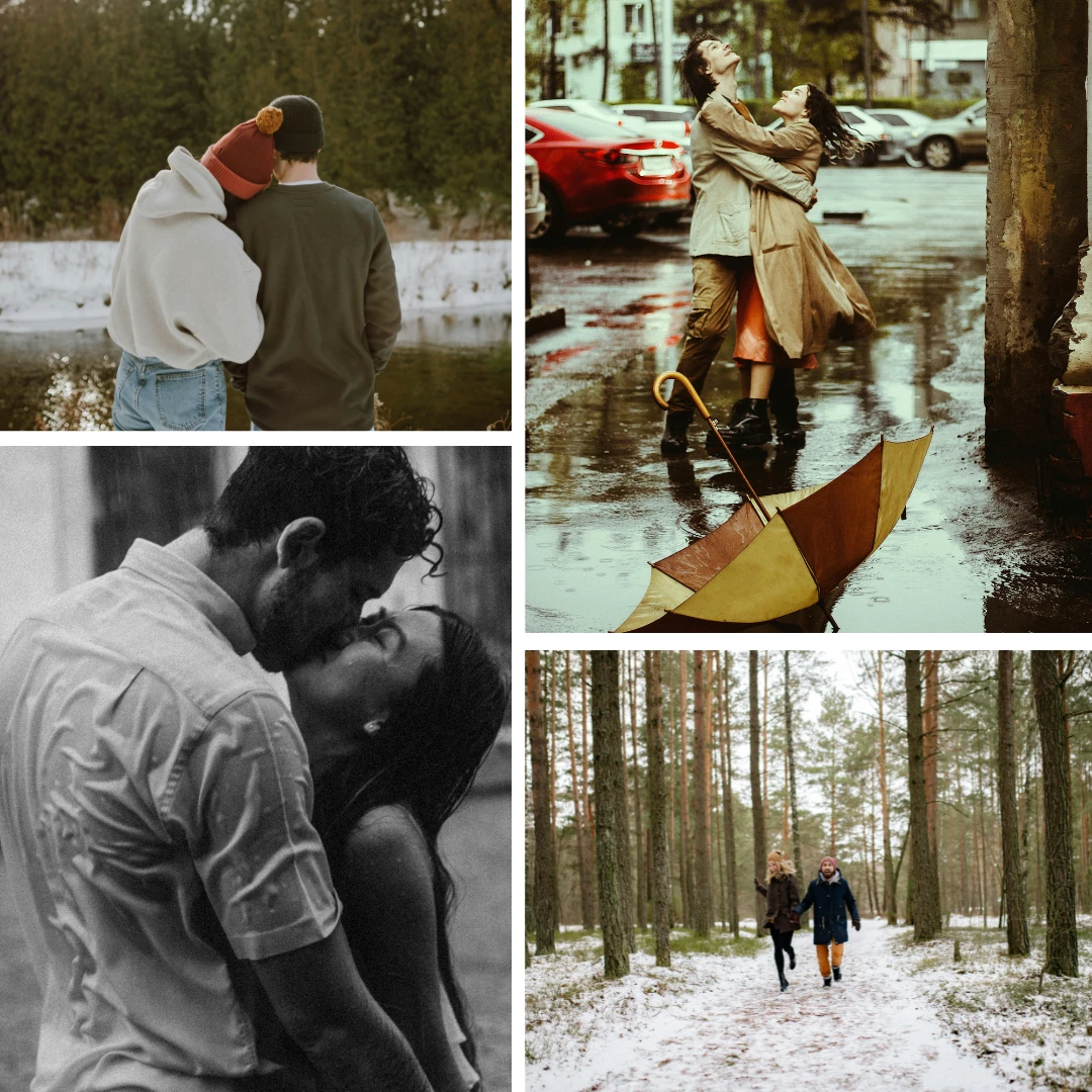 Couple Photoshoot Ideas - Weather Inspiration