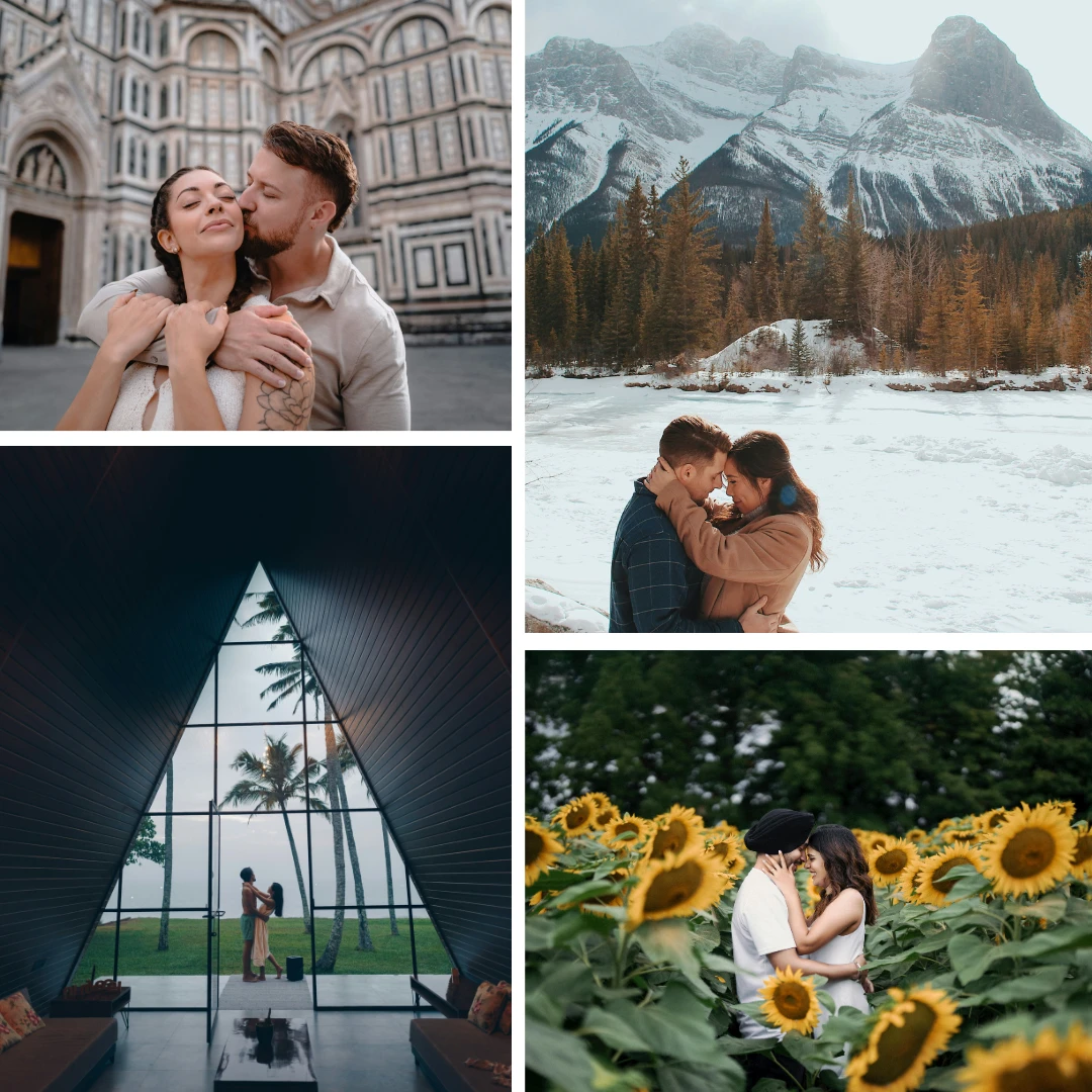Couple Photoshoot Ideas - Different Location