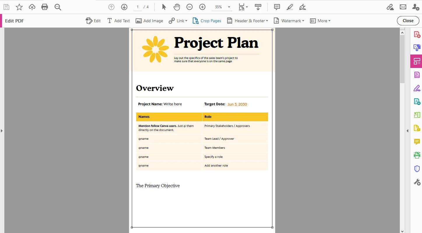 How to crop multiple pages in a PDF in Adobe Acrobat