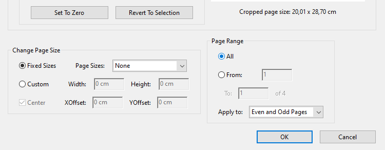 How to crop multiple pages in a PDF in Adobe Acrobat