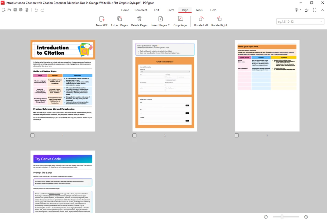 How to Crop a PDF on Windows using PDFgear desktop version