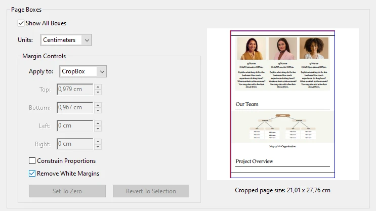 How to crop a single PDF in Adobe Acrobat