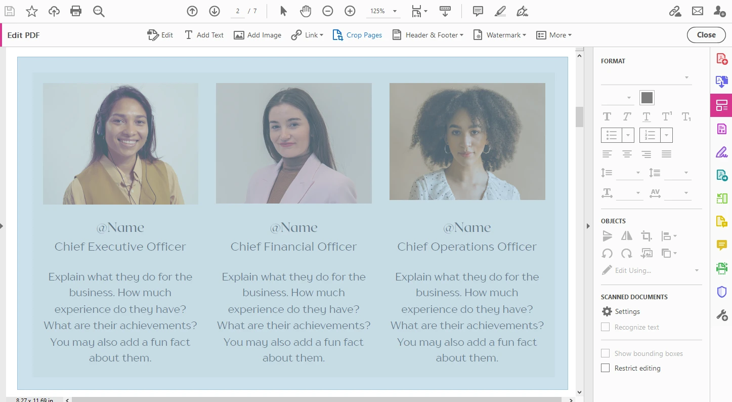 How to crop a single PDF in Adobe Acrobat