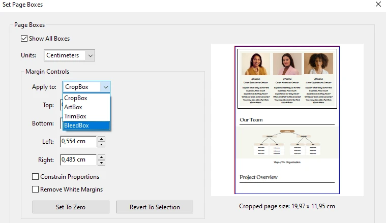 How to crop a single PDF in Adobe Acrobat